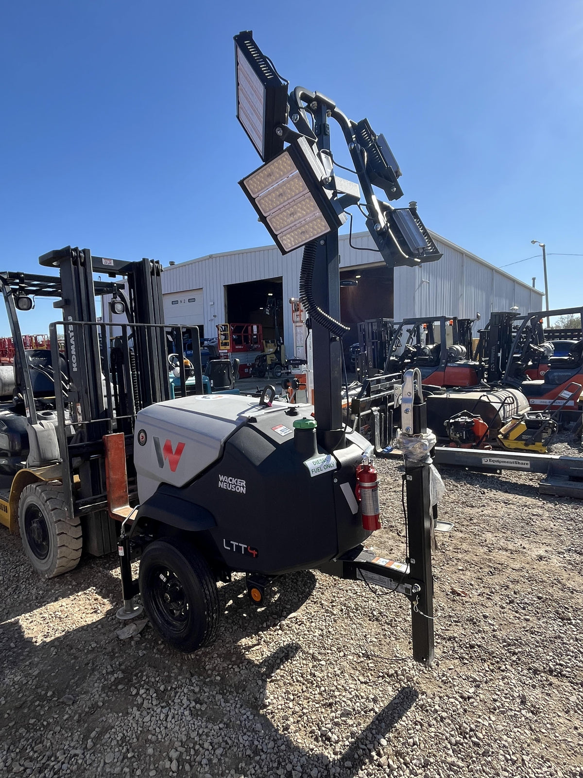 2024 Wacker Neuson LTT4 Diesel, Kohler KDW702, Deep Sea Controller, Auto Start, LED 320W, Bypass Outlet, T3