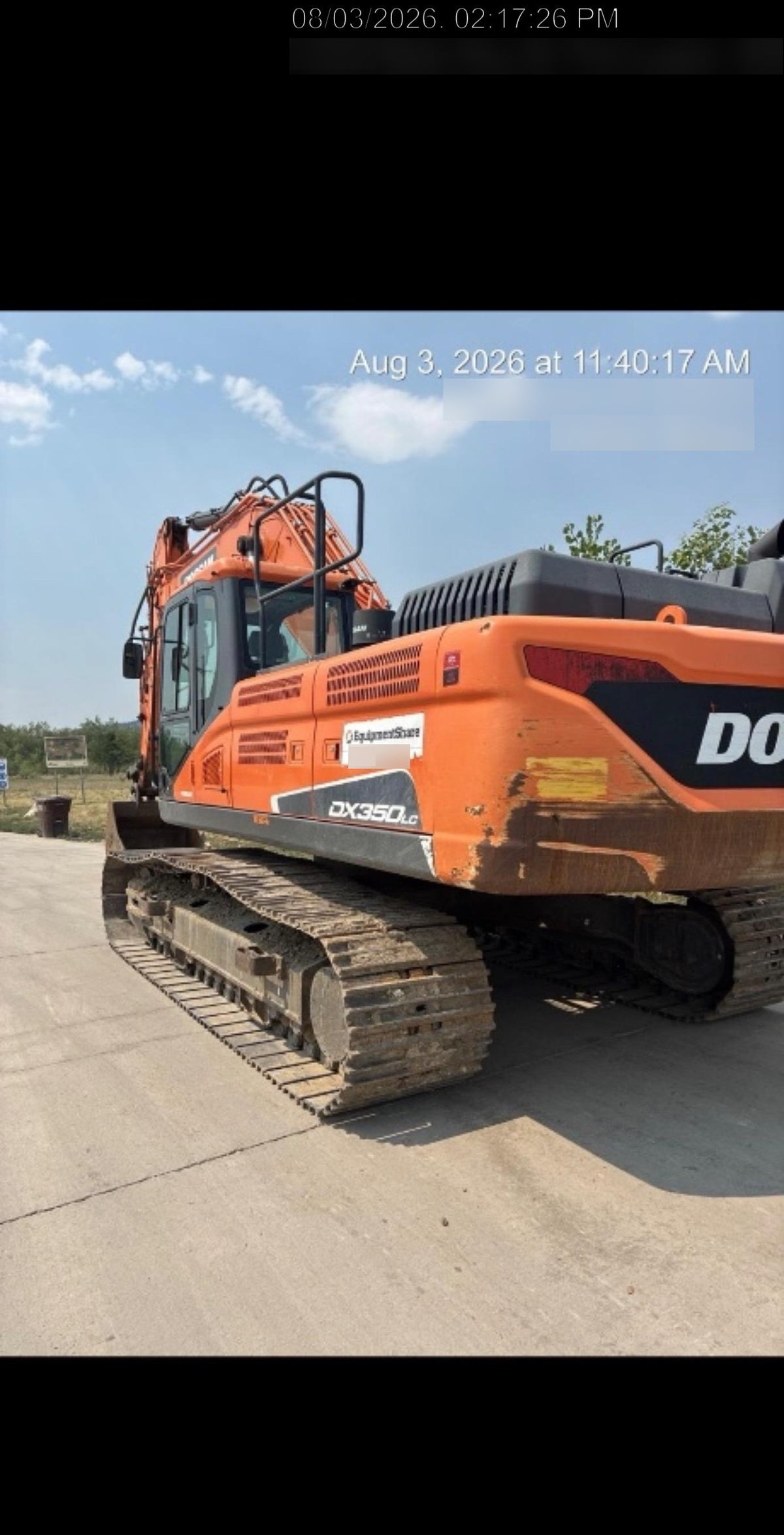 2019 DOOSAN DX350LC-5