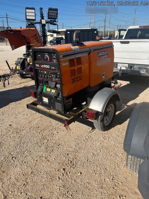 2022 Lincoln Electric LE400 Kubota V1505, Trlr, Cable Rack, Light Kit, ES Decals, T3