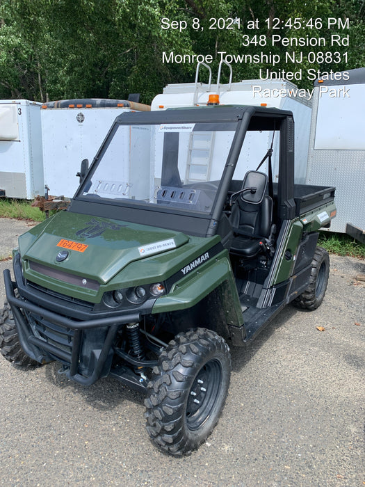 2021 Yanmar YU1000 Canopy, Steel Wheel, Poly WindShield, Beacon, Backup Alarm