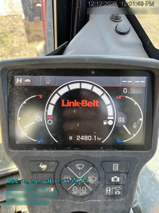 2020 Link-Belt 80X3EX 7'2" ARM, 17.7" rubber tracks, Multi function aux hydraulics