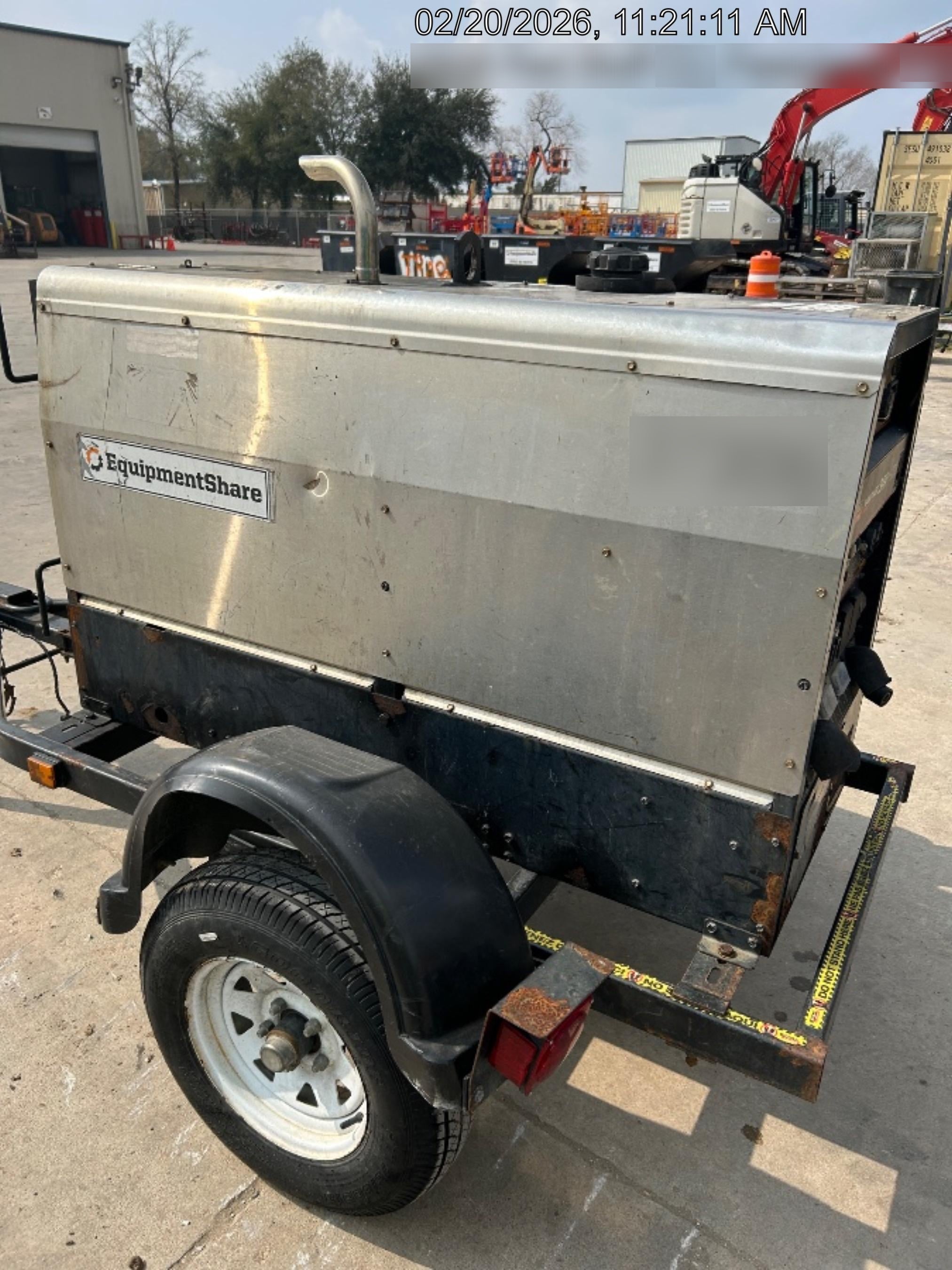 2019 Lincoln Electric Vantage 322 Ready-Pak 3, Two Wheel Trailer, Fender and Light Kit, Cable Rack