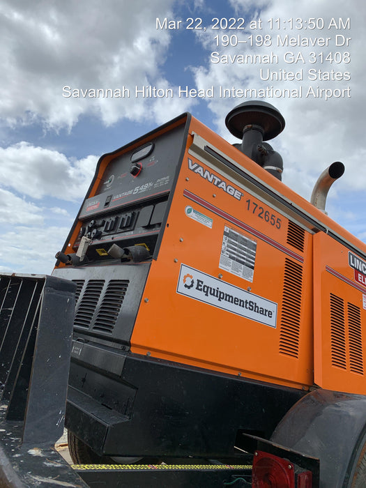 2021 Lincoln Electric Vantage 549X Ready Pak 3, ORANGE (includes trailer, cable rack, fender light kit)