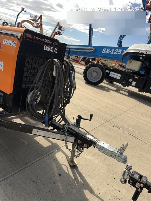 2021 Lincoln Electric Vantage 322 Vantage 322 Ready Pak 3 w/ Decals, ORANGE (includes trailer, cable rack, fender light kit) NO Telematics