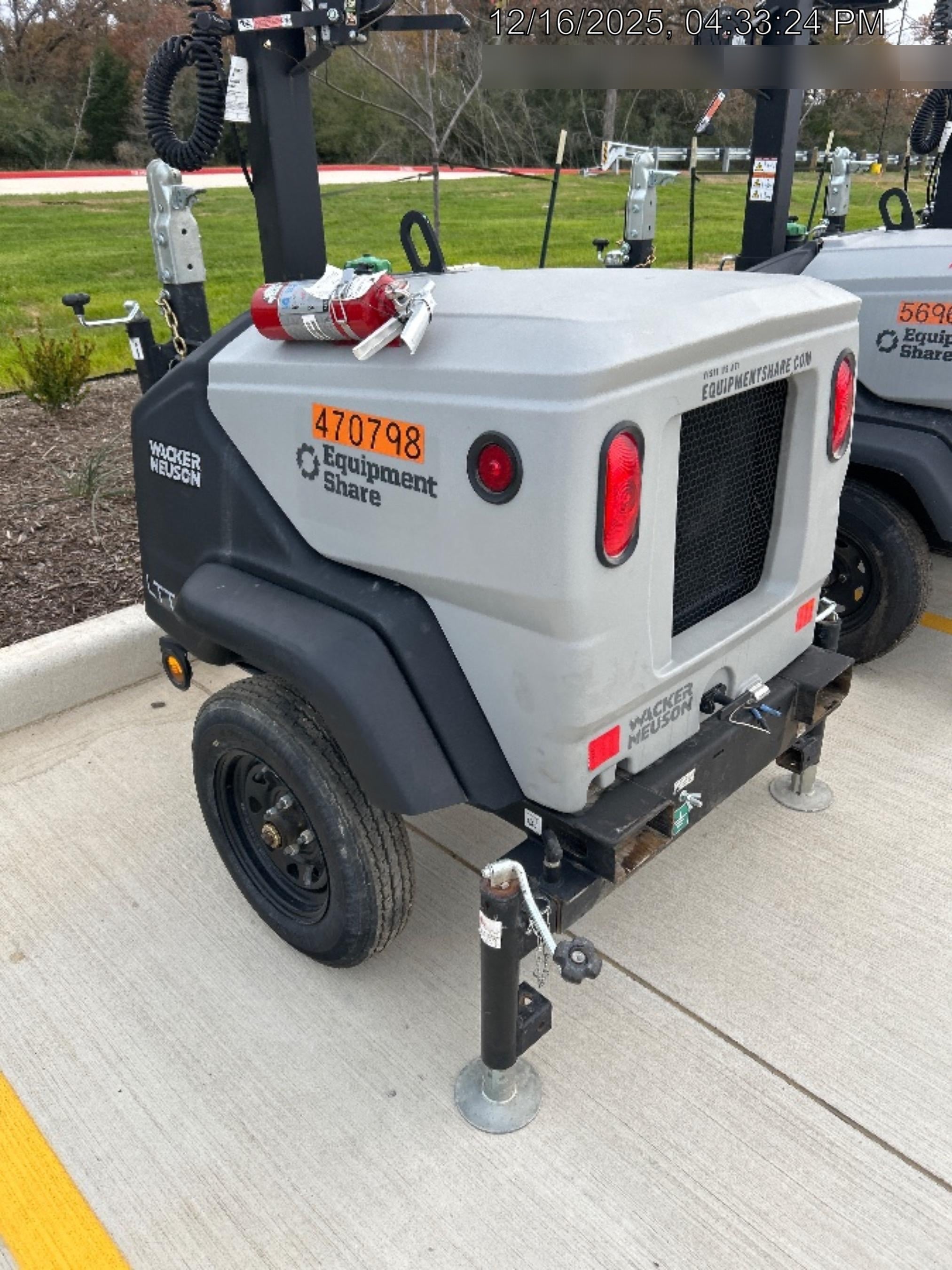 2024 Wacker Neuson LTT4 Diesel, Kohler KDW702, Deep Sea Controller, Auto Start, LED 320W, Bypass Outlet, T3
