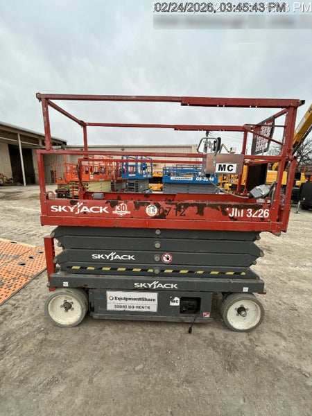 2016 Skyjack SJIII-3226 26' Electric Scissor Lift
