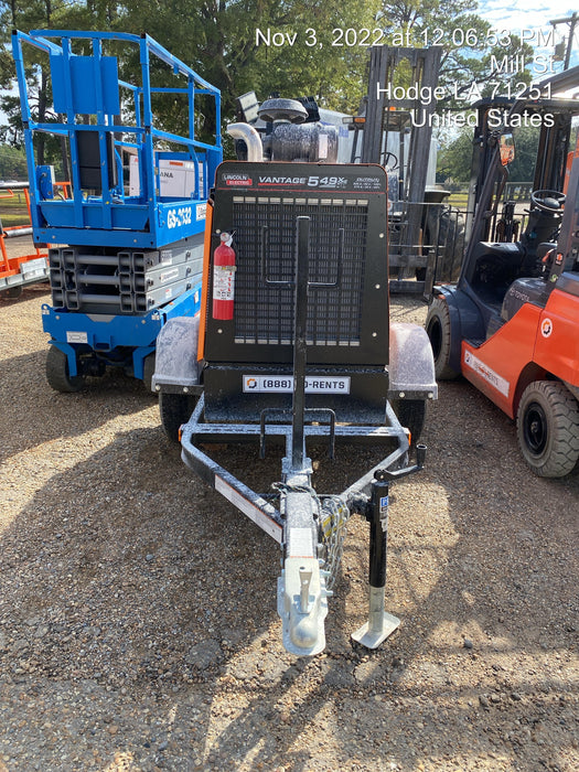 2022 Lincoln Electric Vantage 549X Crosslink Technology, Trailer Mounted, ES Decals, T3