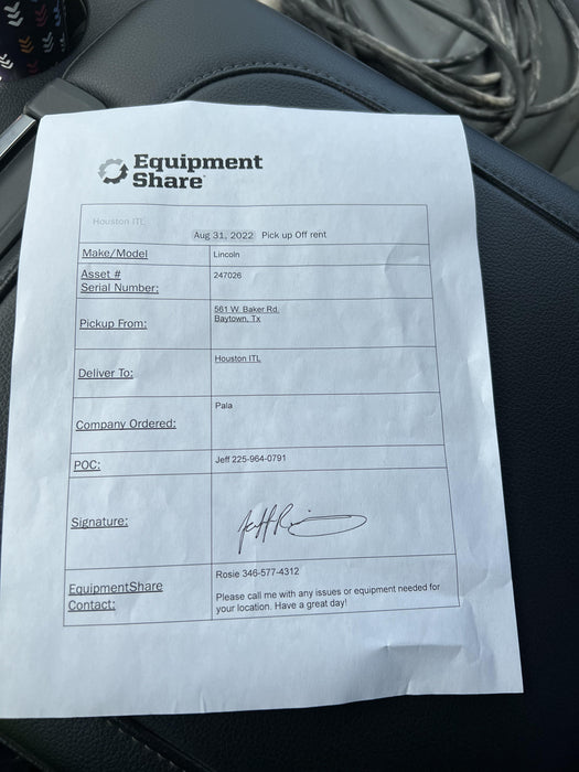 2022 LINCOLN ELECTRIC TOMAHAWK 1500