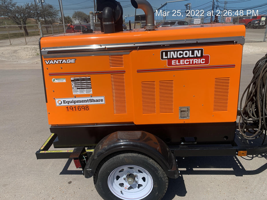 2021 Lincoln Electric Vantage 549X Ready Pak 3, ORANGE (includes trailer, cable rack, fender light kit)