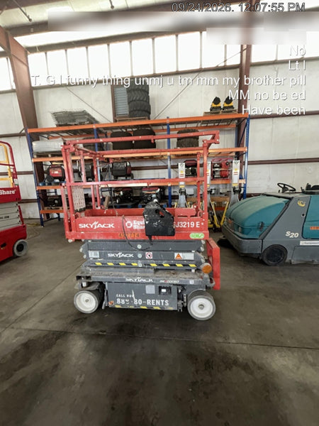 2024 Skyjack SJ3219 Electric Drive, Sld NM Tires, DBcns, RFRails, Power to Platform, T3 + Access Control