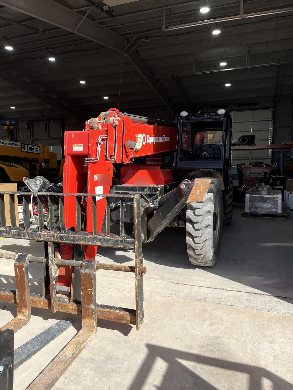 2019 Manitou MTA10055 Canopy, 120 HP, Solid Tires, Work Lights, Lift Hook, Auxiliary Hydraulics 66" Carriage and 60" Forks