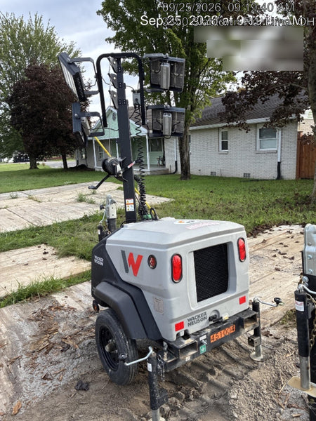 2024 Wacker Neuson LTT4 Diesel, Kohler KDW702, Deep Sea Controller, Auto Start, LED 320W, Bypass Outlet, T3