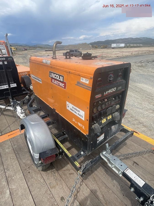 2022 Lincoln Electric LE400 Kubota V1505, Trlr, Cable Rack, Light Kit, ES Decals, T3