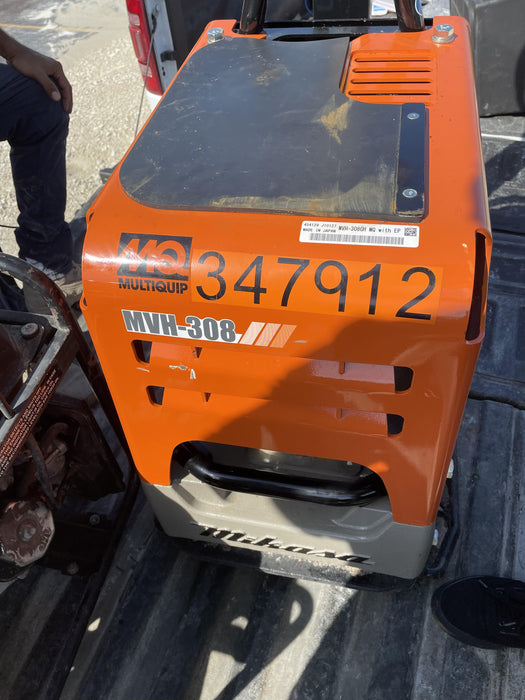 2023 Multiquip MV308GH Honda GX270, 18" Plate, Tachometer