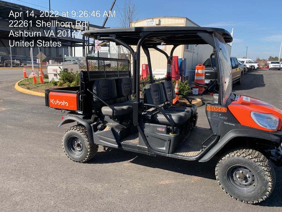 2021 Kubota RTV-X1140W-H Plastic Canopy, Windshield Acrylic Clear, LED Strobe Light, Wire Harness Kit, Back up Alarm