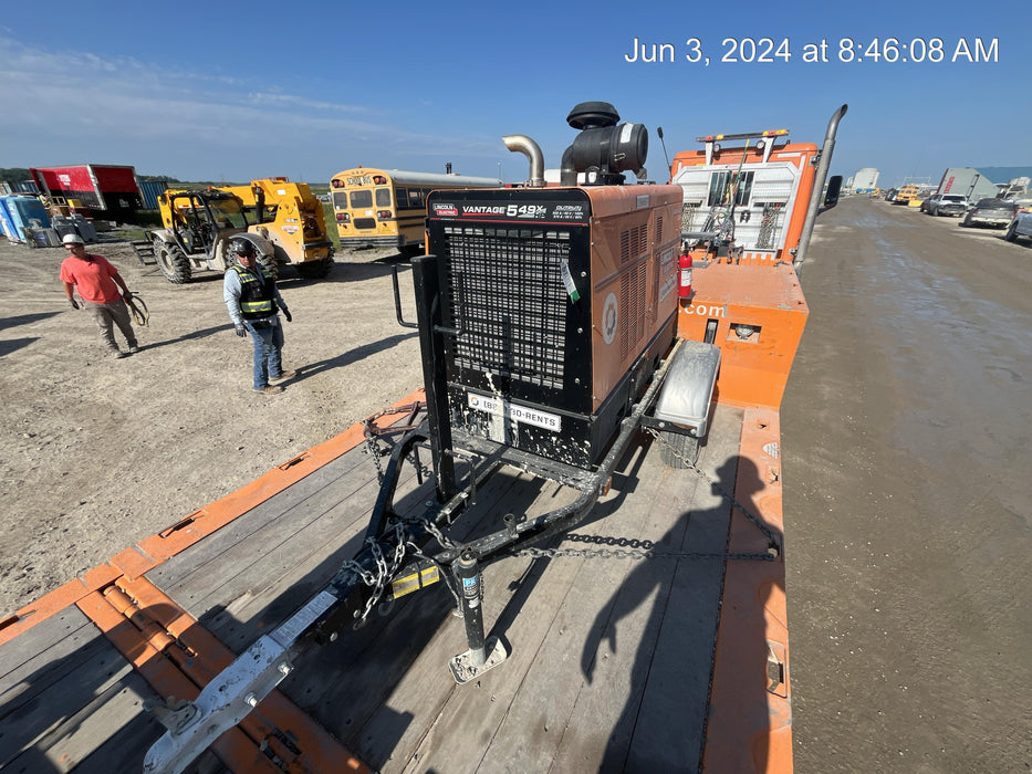 2022 Lincoln Electric Vantage 549X Crosslink Technology, Trailer Mounted, ES Decals, T3