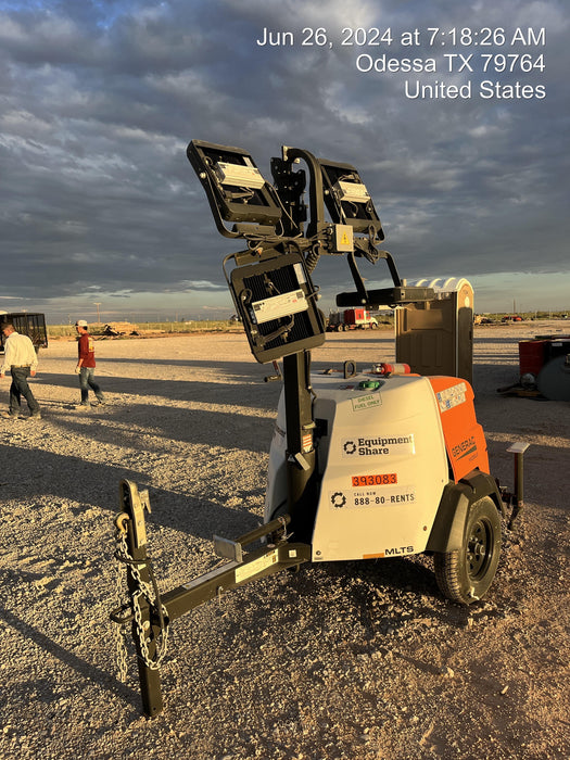 2024 Generac MLT2 Diesel, Flex Switch 120V Input, Powerzone Controller, 
(4) 320W LED Lights, 4kW Generator, 39.9 Gal Fuel Tank, 2" Ball, T3