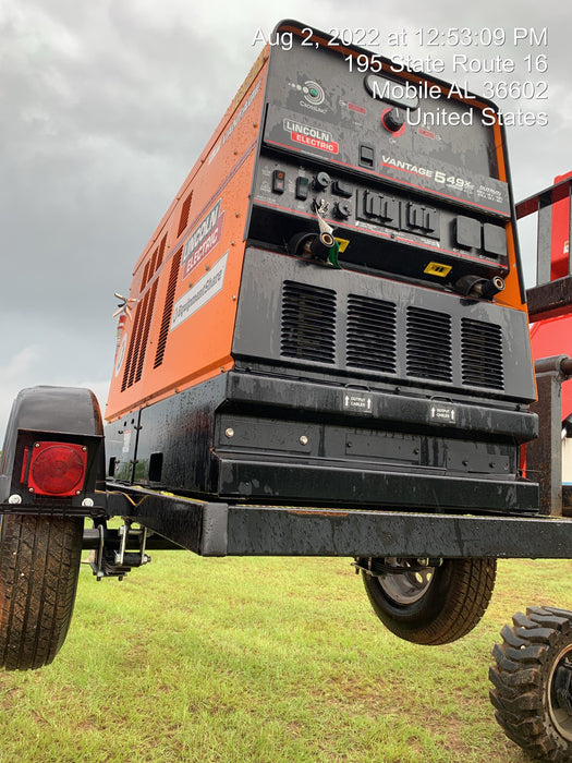 2021 Lincoln Electric Vantage 549X Ready Pak 3, ORANGE (includes trailer, cable rack, fender light kit)