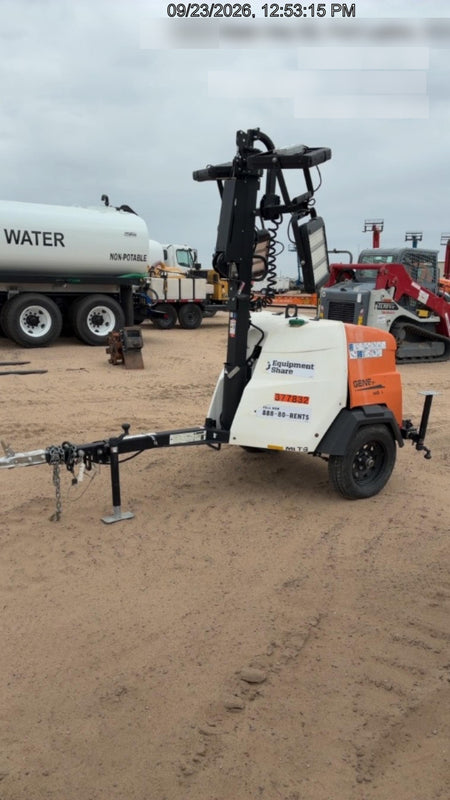 2023 Generac MLT2 Diesel, Flex Switch 120V Input, Powerzone Controller, 
(4) 320W LED Lights, 4kW Generator, 39.9 Gal Fuel Tank, 2" Ball, T3