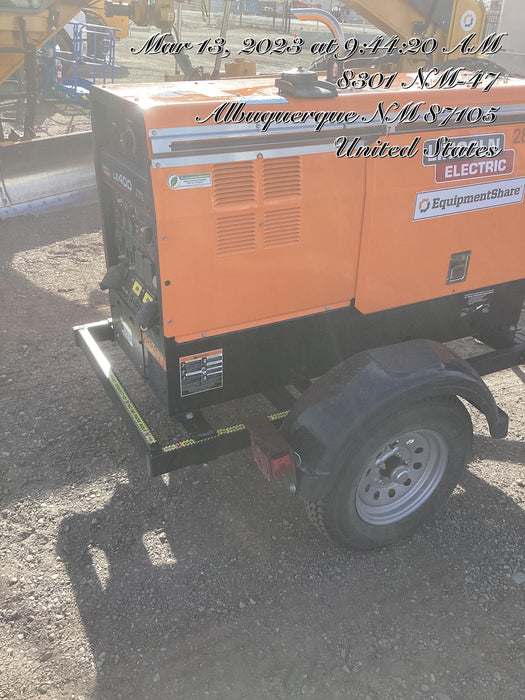 2022 Lincoln Electric LE400 Kubota V1505, Trlr, Cable Rack, Light Kit, ES Decals, T3