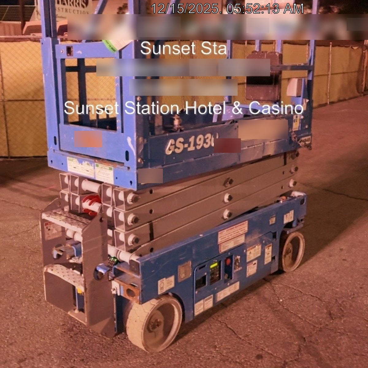 2019 Genie GS-1930 Half Height Swing Gate, 800W Inverter