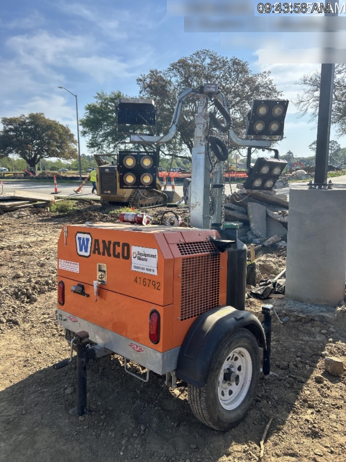 2024 Wanco WLTT-4MM4K Diesel, Deep Sea Controller, Shore Power Plug, Auto Start, (4) 350W LED Floodlights, 4kW Generator, 60 Gal Fuel Tank, 2" Ball, T3
