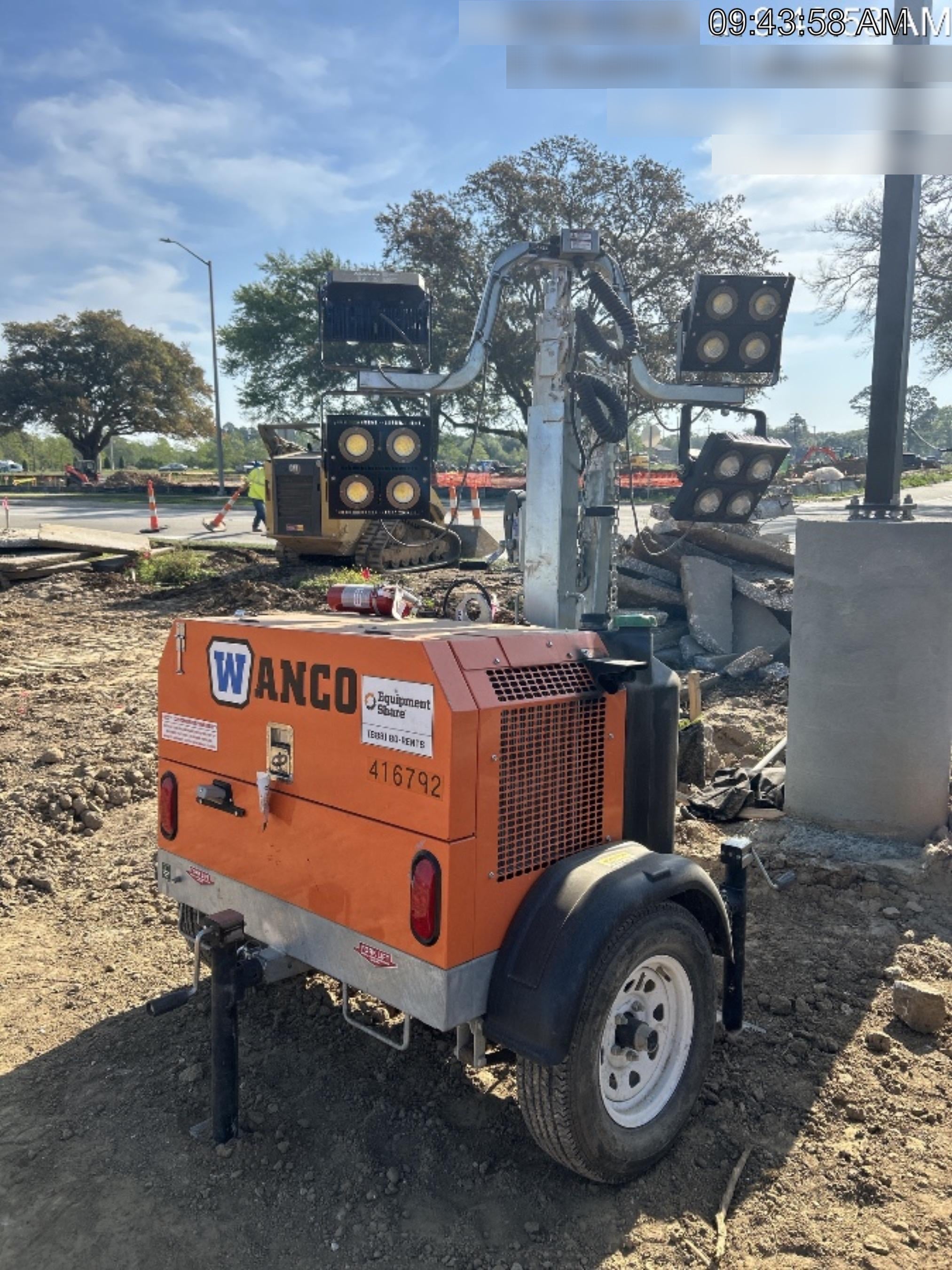 2024 Wanco WLTT-4MM4K Diesel, Deep Sea Controller, Shore Power Plug, Auto Start, (4) 350W LED Floodlights, 4kW Generator, 60 Gal Fuel Tank, 2" Ball, T3