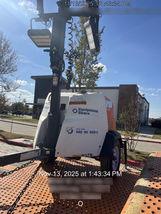 2024 Generac MLT2 Diesel, Flex Switch 120V Input, Powerzone Controller, 
(4) 320W LED Lights, 4kW Generator, 39.9 Gal Fuel Tank, 2" Ball, T3