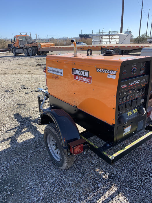 2022 Lincoln Electric LE400 Kubota V1505, Trlr, Cable Rack, Light Kit, ES Decals, T3