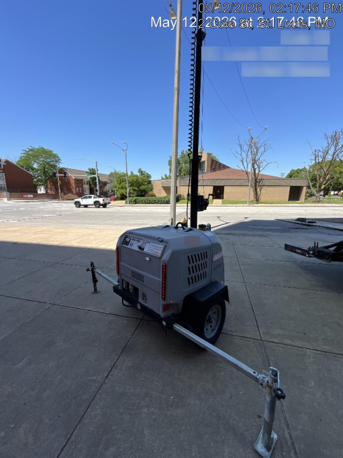 2019 Wacker Neuson LTV6L-MH Wacker Neuson LTV6L Mobile Light Tower w/Fuel Level Sensor Installed
