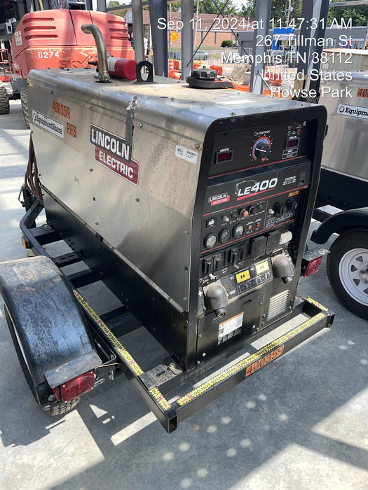 2024 Lincoln Electric LE400 Kubota V1505, Trlr, Cable Rack, Light Kit, ES Decals, T3