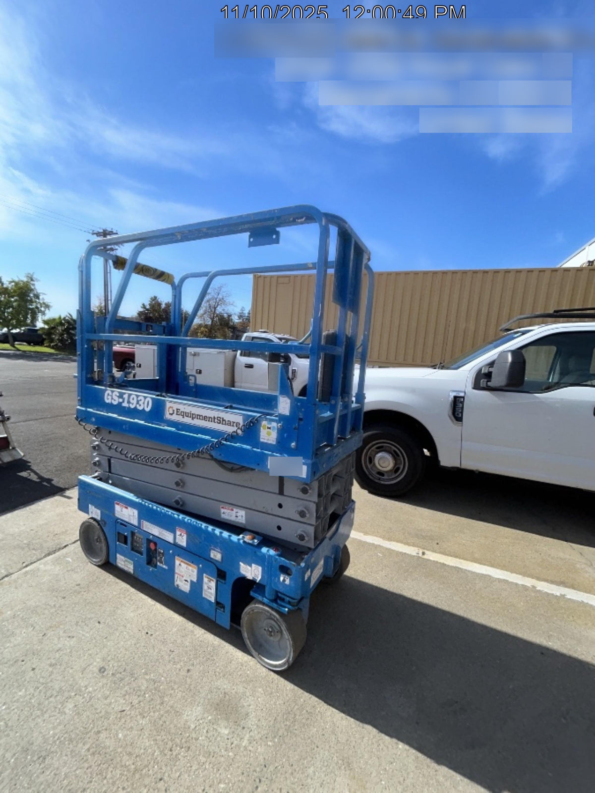 2019 Genie GS-1930 Half Height Swing Gate, 800W Inverter