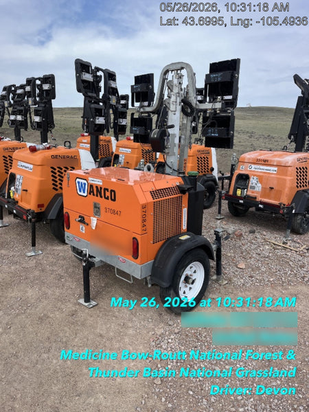 2023 Wanco WLTT-4MM4K Diesel, Deep Sea Controller, Shore Power Plug, Auto Start, (4) 350W LED Floodlights, 4kW Generator, 60 Gal Fuel Tank, 2" Ball, T3