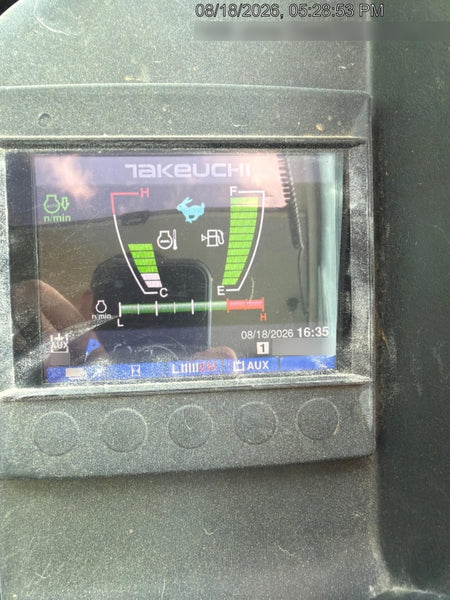 2022 Takeuchi TB250-2C Cab/Heat/Air, Rubber Tracks, Manual QC