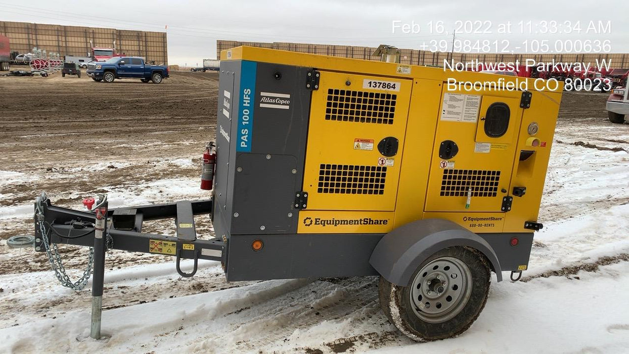 2021 ATLAS COPCO PAS 100 HF CS Enclosed
