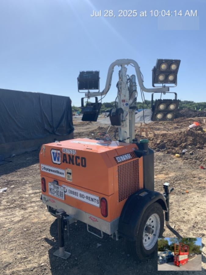 2024 Wanco WLTT-4MM4K Diesel, Deep Sea Controller, Shore Power Plug, Auto Start, (4) 350W LED Floodlights, 4kW Generator, 60 Gal Fuel Tank, 2" Ball, T3