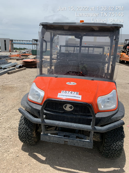 2021 Kubota RTV-X1140W-H Plastic Canopy, Windshield Acrylic Clear, LED Strobe Light, Wire Harness Kit, Back up Alarm