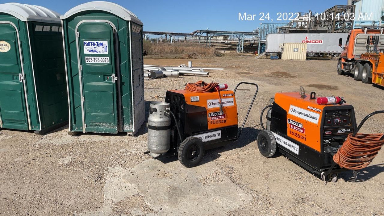 2021 Lincoln Electric Ranger 305 LPG LPG One-Pak (includes undercarriage, tank holder & tank strap) ORANGE