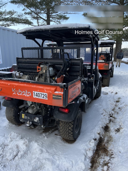 2021 Kubota RTV-X1140W-H Plastic Canopy, Windshield Acrylic Clear, LED Strobe Light, Wire Harness Kit, Back up Alarm