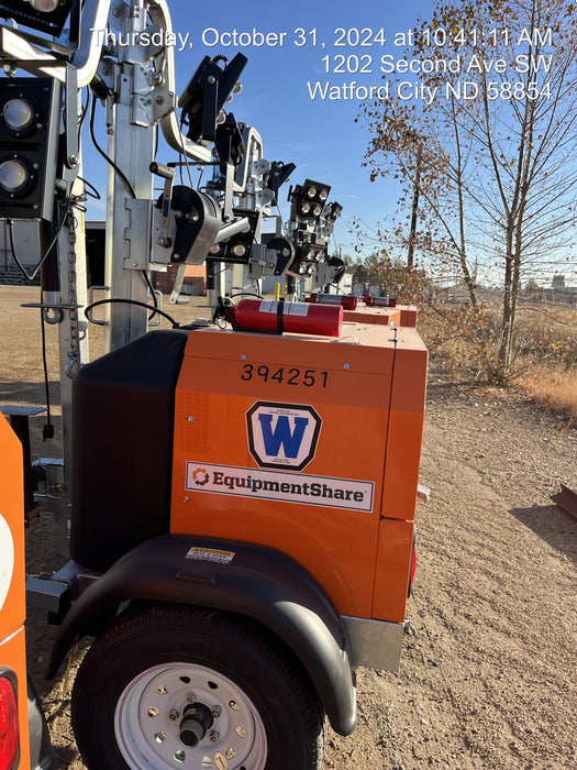 2024 Wanco WLTT-4MM4K Diesel, Deep Sea Controller, Shore Power Plug, Auto Start, (4) 350W LED Floodlights, 4kW Generator, 60 Gal Fuel Tank, 2" Ball, T3