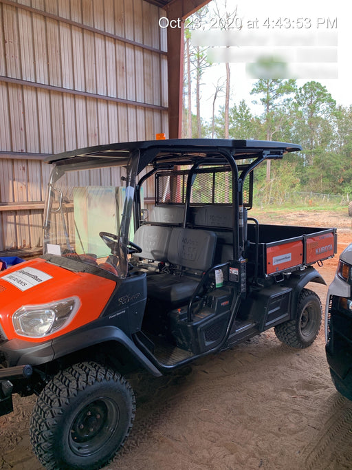 2020 Kubota RTV-X1140W-H 4wd Utility Cart, 4 Seat, Diesel, LED Strobe, Windshield Tempered Glass, Plastic Canopy, Wire Harness Kit, Backup Alarm