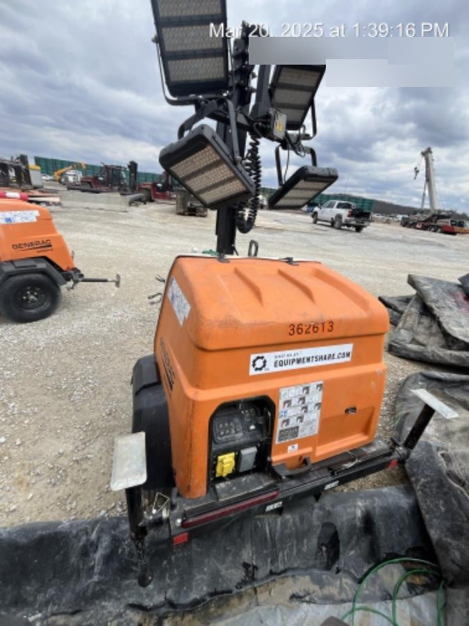 2023 Generac MLT2 Diesel, Flex Switch 120V Input, Powerzone Controller, 
(4) 320W LED Lights, 4kW Generator, 39.9 Gal Fuel Tank, 2" Ball, T3