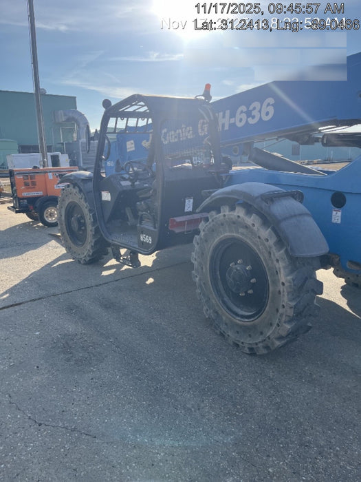 2018 Genie GTH-636 Genie GTH-636 w/Open ROPS, Solid Tires, Work Light/Beacon, 48" Carriage and Forks