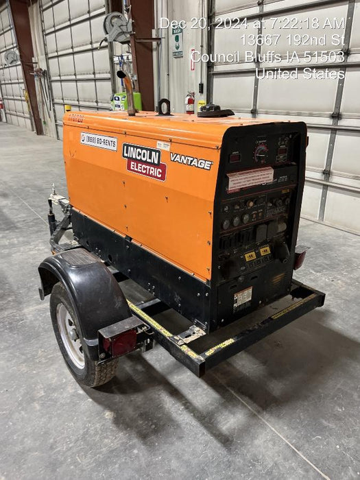 2021 Lincoln Electric Vantage 322 Vantage 322 Ready Pak 3 w/ Decals, ORANGE (includes trailer, cable rack, fender light kit) NO Telematics