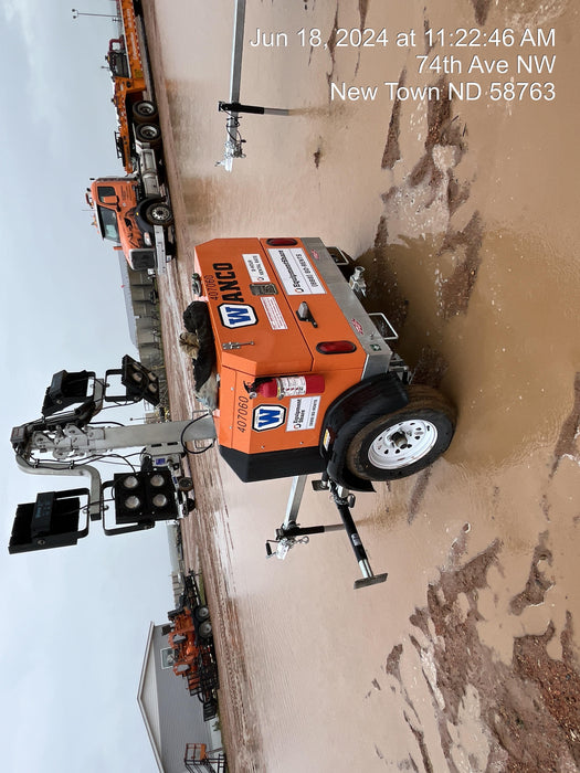 2024 Wanco WLTT-4MM4K Diesel, Deep Sea Controller, Shore Power Plug, Auto Start, (4) 350W LED Floodlights, 4kW Generator, 60 Gal Fuel Tank, 2" Ball, T3