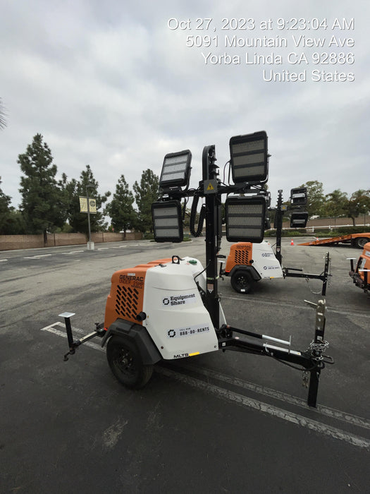 2023 Generac MLT2 Diesel, Flex Switch 120V Input, Powerzone Controller, (4) 320W LED Lights, 4kW Generator, 39.9 Gal Fuel Tank, 2" Ball, T3