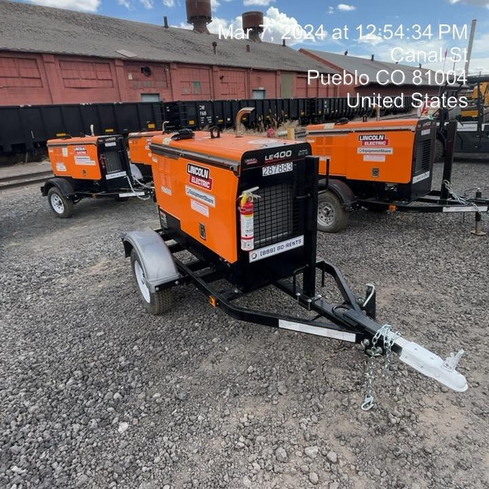 2023 Lincoln Electric LE400 Kubota V1505, Trlr, Cable Rack, Light Kit, ES Decals, T3