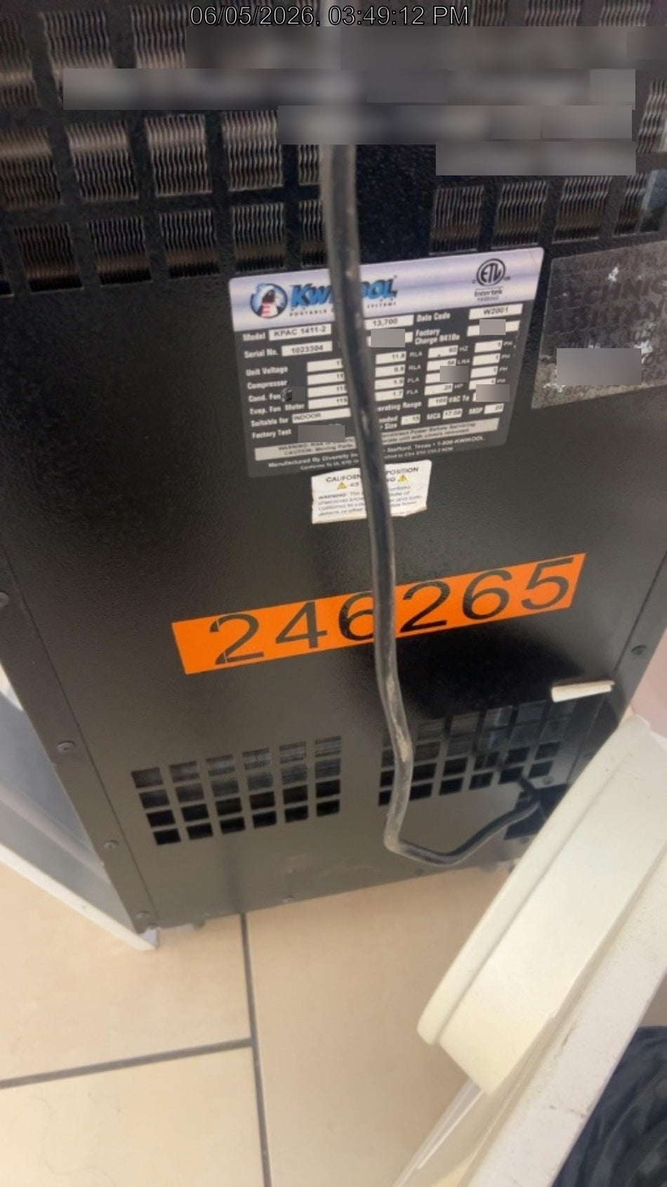 2022 KWIKOOL KPAC1411-2