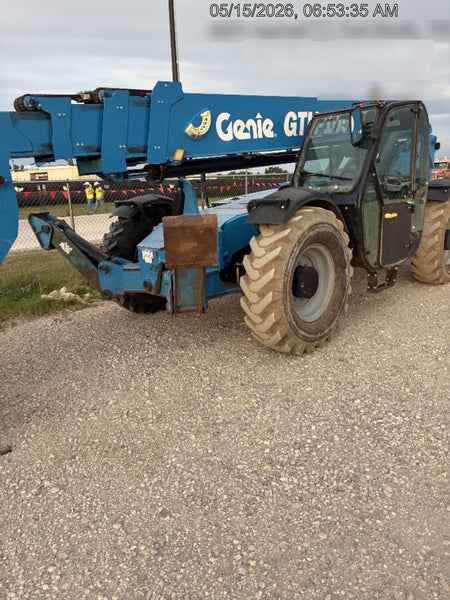 2018 Genie GTH-1056 Genie GTH-1056 w/CAB, Solid Tires, Work Lights, 60" carriage/forks, cab mesh, beacon