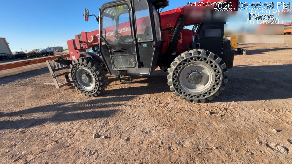 2019 Manitou MTA12042 120hp T4F, Cab/Heat/Air, Cab and Boom LED work lights, Auxiliary Hydraulics, Solid Tires, Amber strobe, Lift Hook 66" Carriage, 60" Forks